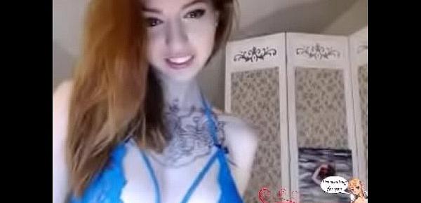  Redhead beauty with beautiful tits(webcam,chaturbate,bongacams)